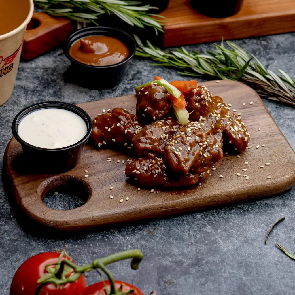 Chicken Wings with Peanut Butter Sauce